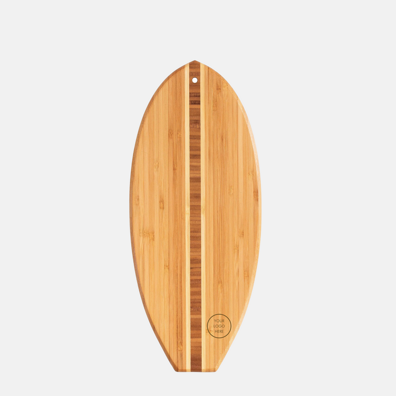 Totally Bamboo Surfboard Shaped Bamboo Serving and Cutting Board - Shop BirdieBox
