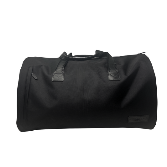 Hudson Cole Canvas Garment Bag & Duffel (2-in-1) - Black