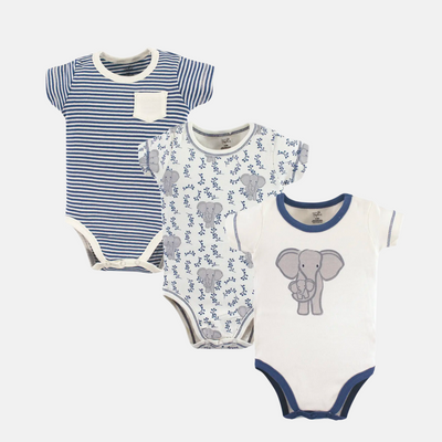 Touched by Nature Cotton Baby Bodysuits 3-Pack - Shop BirdieBox