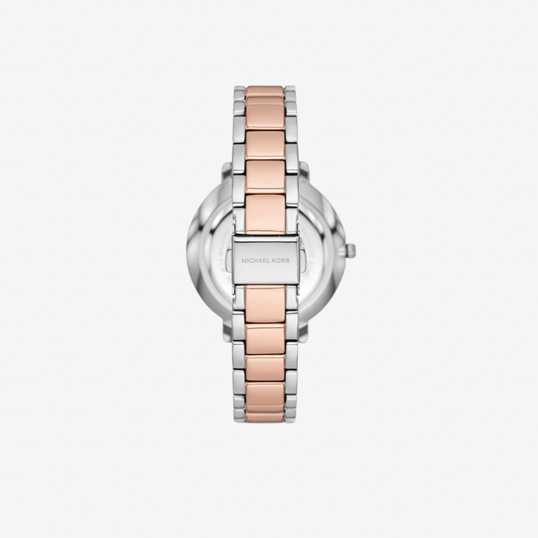 Michael Kors Pyper Two-Tone Embossed Logo Watch - Shop BirdieBox