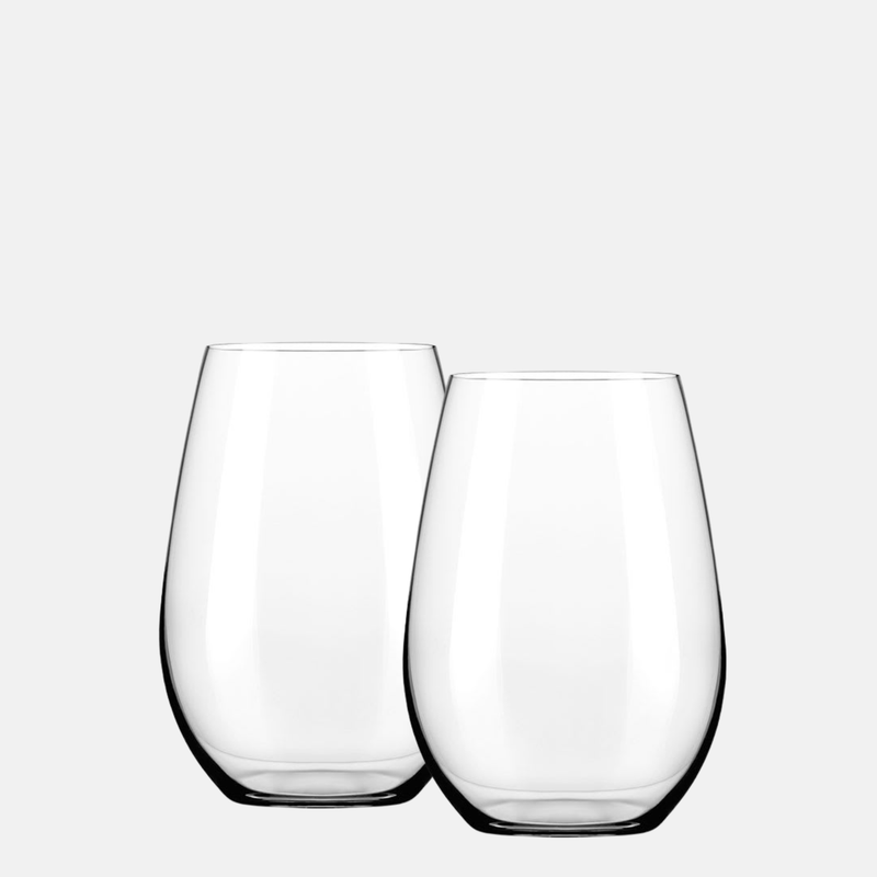 Old Tymes Set of 2 Stemless Wine Glasses - Shop BirdieBox